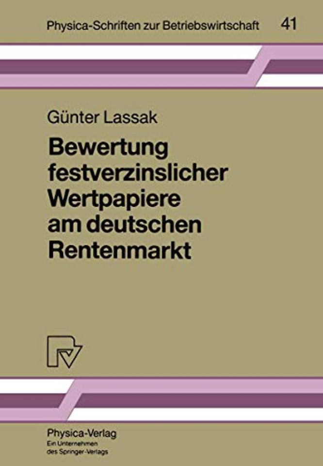 Bewertung festverzinslicher Wertpapiere am deutschen Rentenmarkt