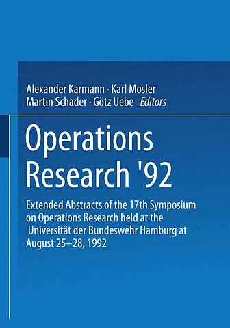 Operations Research ’92