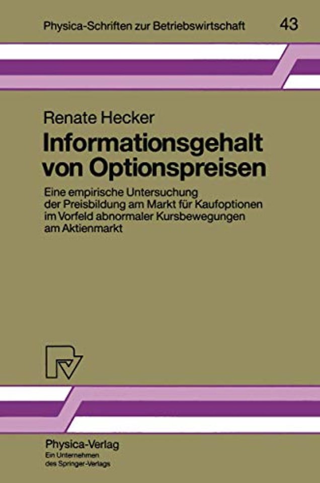 Informationsgehalt von Optionspreisen