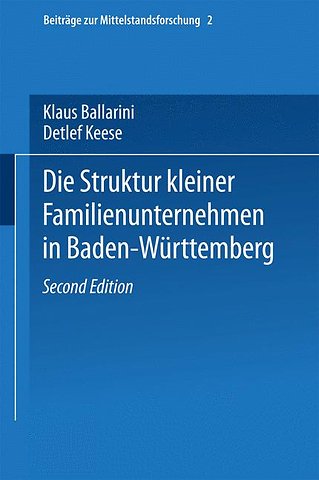 Die Struktur kleiner Familienunternehmen in Baden-Württemberg
