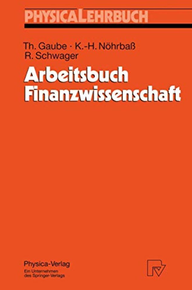 Arbeitsbuch Finanzwissenschaft