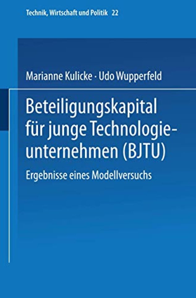 Beteiligungskapital für junge Technologieunternehmen