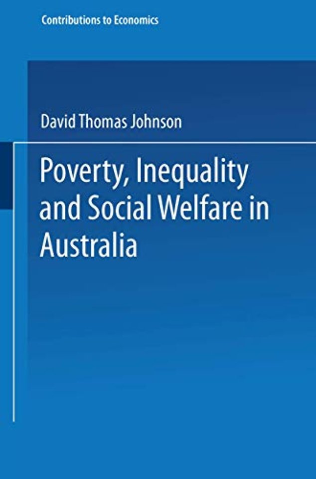 Poverty, Inequality and Social Welfare in Australia