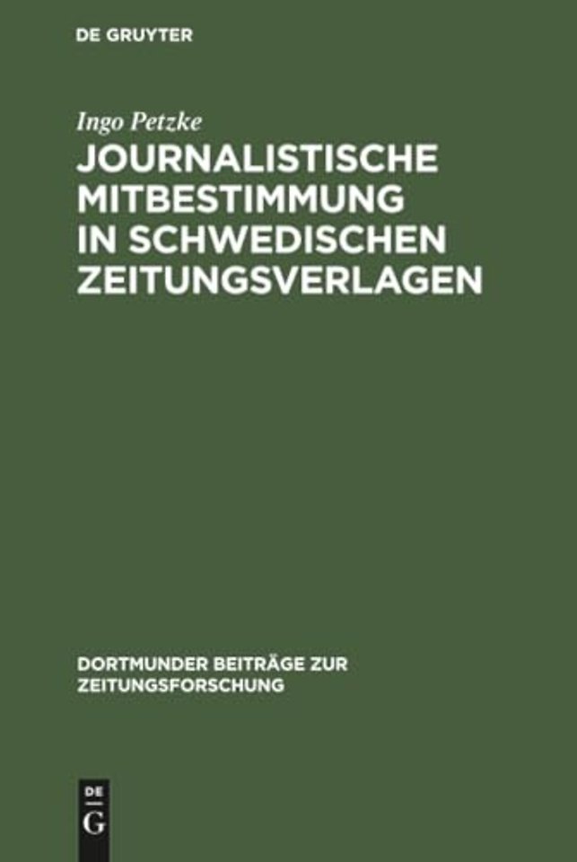 Journalistische Mitbestimmung in schwedischen Zeitungsverlagen