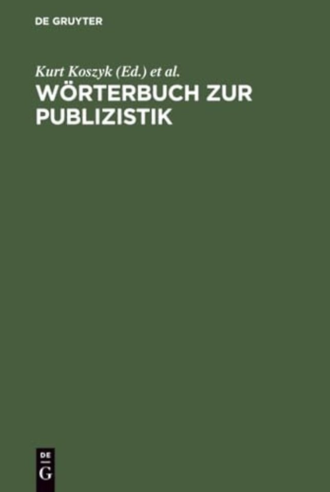 Wörterbuch zur Publizistik