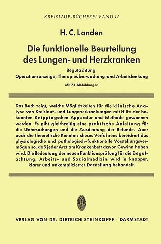 Die Funktionelle Beurteilung des Lungen- und Herzkranken