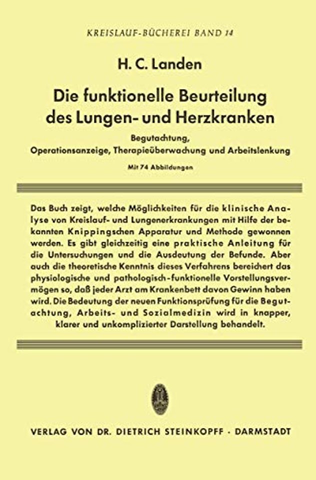 Die Funktionelle Beurteilung des Lungen- und Herzkranken