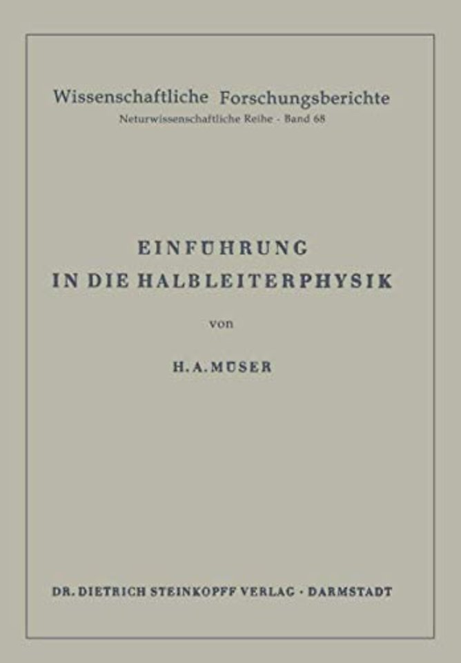 Einführung in die Halbleiterphysik