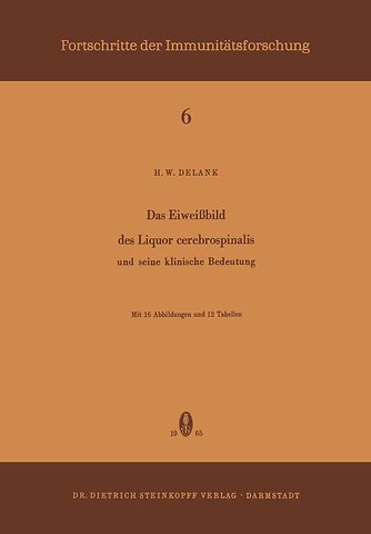 Das Eiweissbild des Liquor Cerebrospinalis und Seine Klinische Bedeutung
