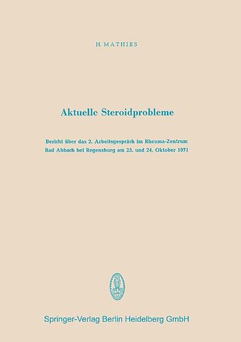 Aktuelle Steroidprobleme