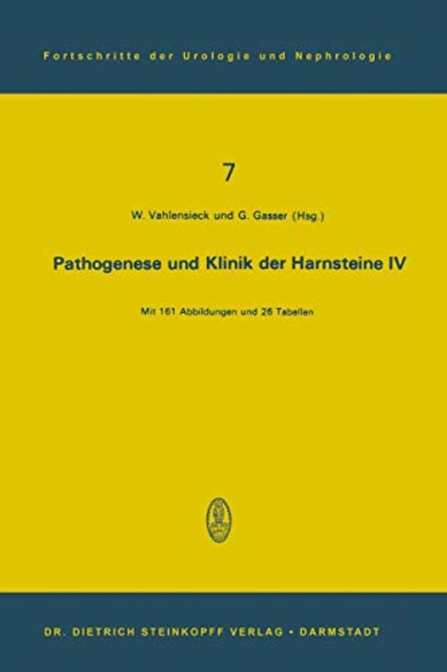 Pathogenese und Klinik der Harnsteine IV