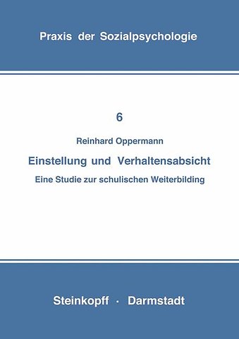 Einstellung und Verhaltensabsicht