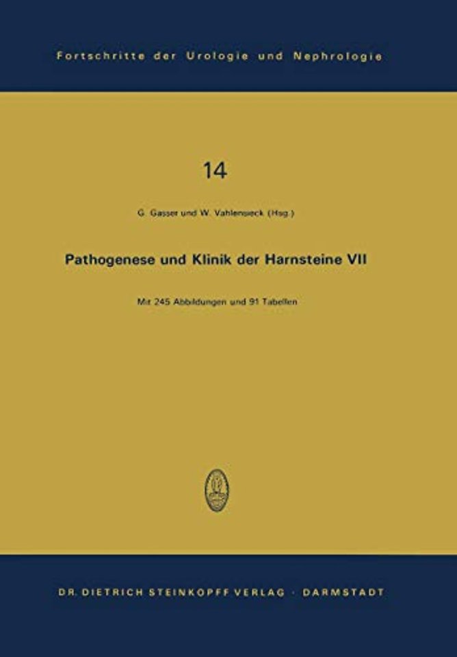 Pathogenese und Klinik der Harnsteine VII