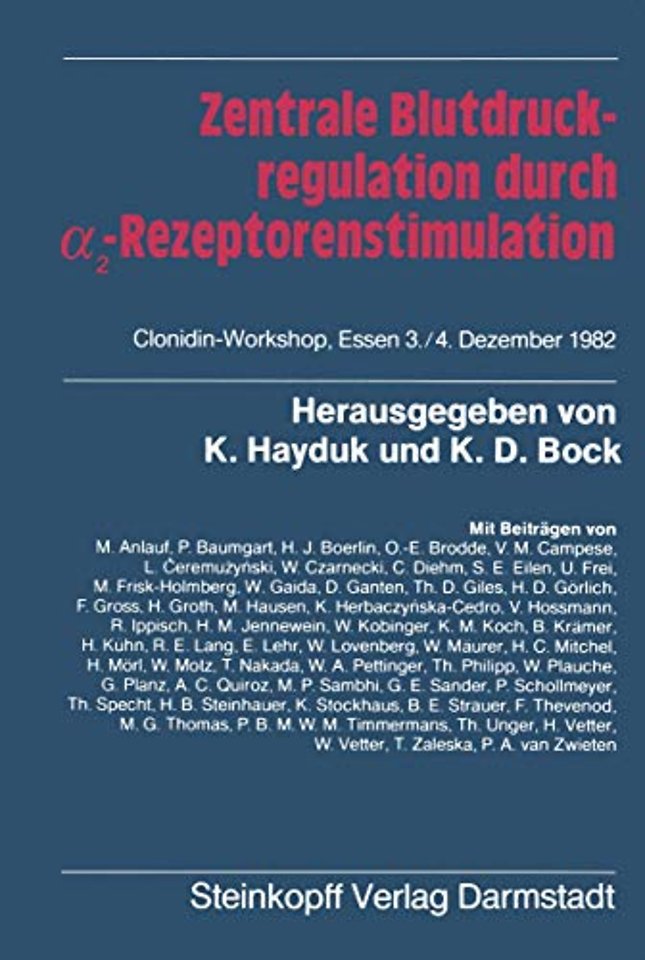 Zentrale Blutdruckregulation durch α2-Rezeptorenstimulation