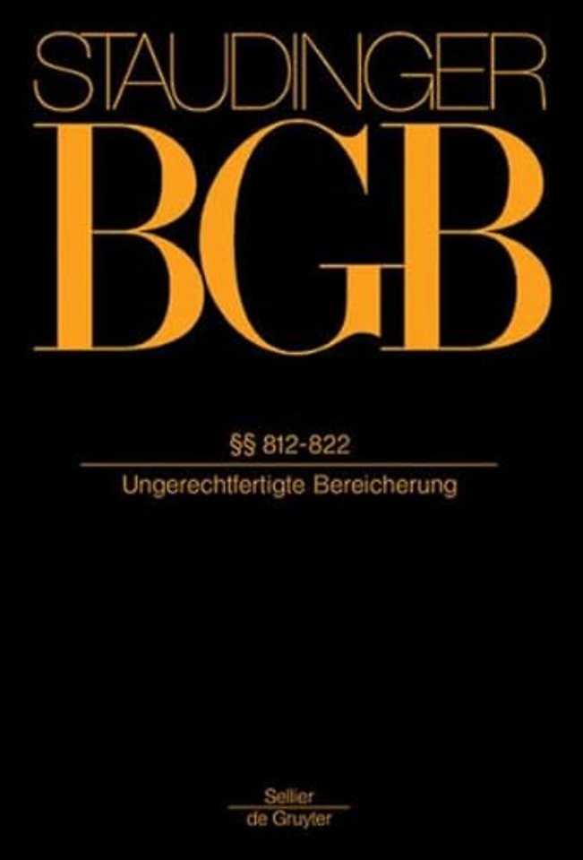 §§ 812–822 – (Ungerechtfertigte Bereicherung)
