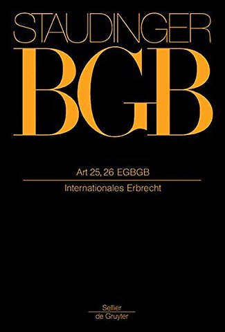 Art 25, 26 EGBGB – (Internationales Erbrecht)