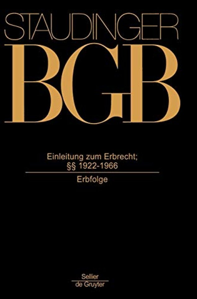Einleitung zum Erbrecht; §§ 1922–1966 – (Erbfolge)