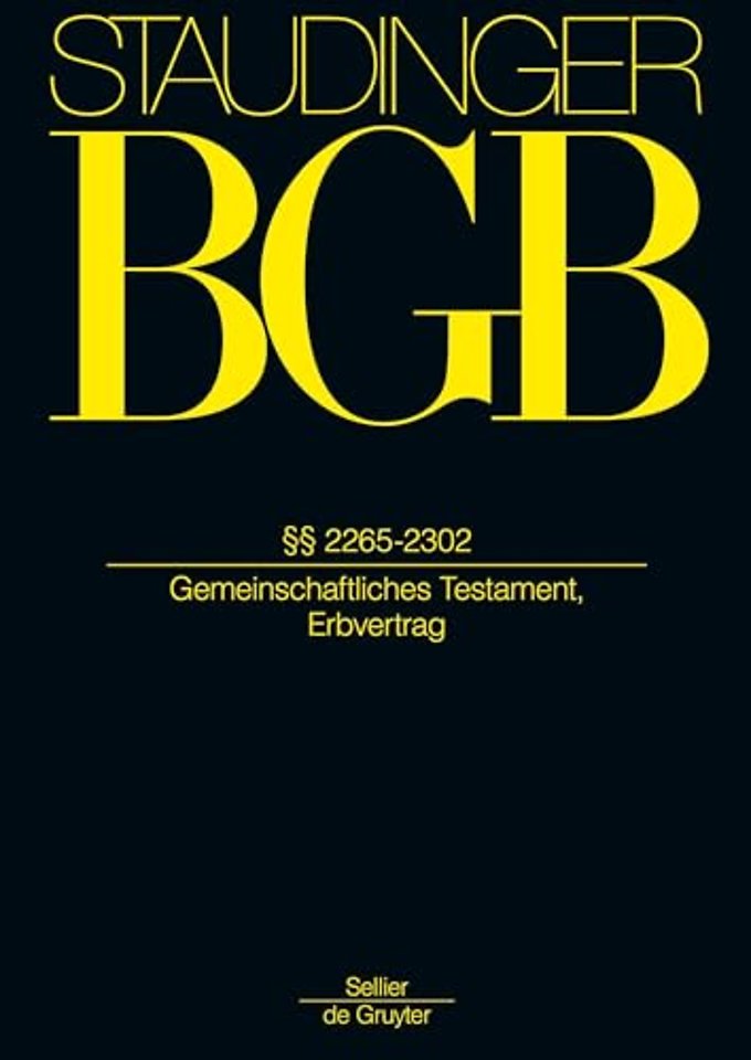 §§ 2265–2302 – (Gemeinschaftliches Testament, Erbvertrag)