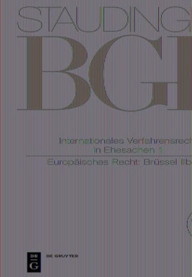 Internationales Verfahrensrecht in Ehesachen I – (Europäisches Recht: Brüssel IIb–VO)
