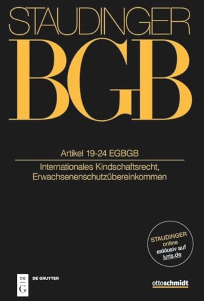 Artikel 19–24 EGBGB – (Internationales Kindschaftsrecht, Erwachsenenschutzübereinkommen)