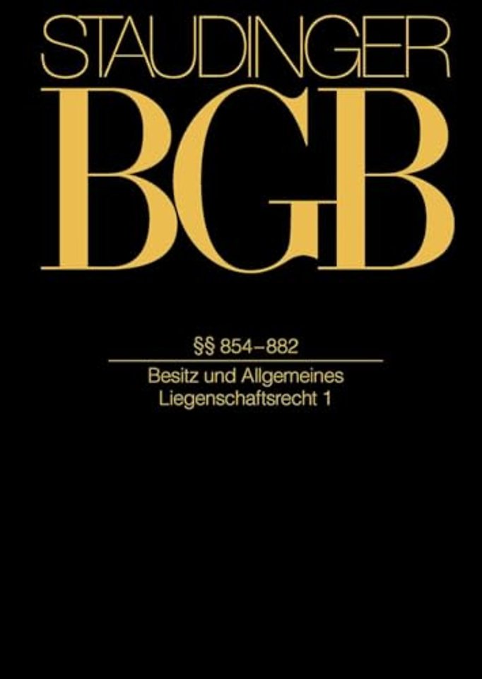 Buch 3 §§ 854–882 (Besitz und Allgemeines Liegenschaftsrecht)