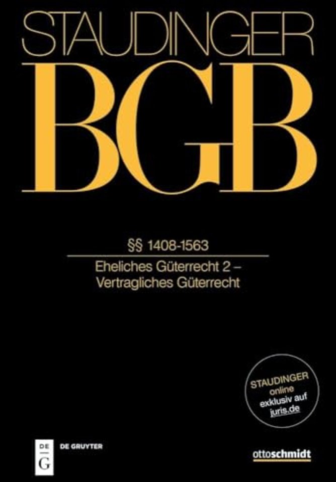 §§ 1408–1563 – (Eheliches Güterrecht 2 – Vertragliches Güterrecht)