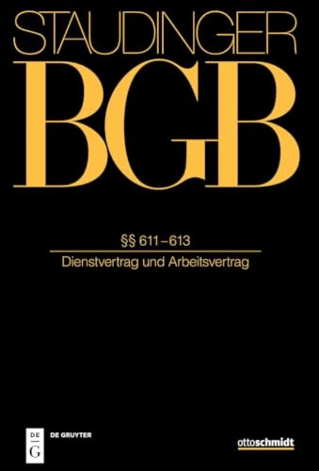 Buch 2 §§ 611-613 (Dienstvertrag und Arbeitsvertrag)