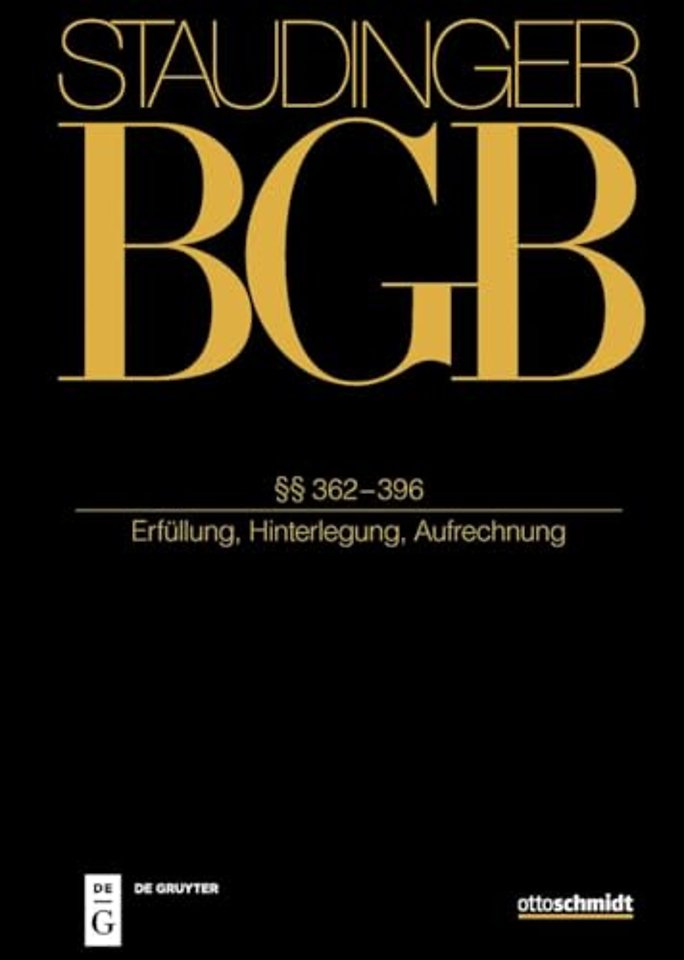 §§ 362–396 – (Erfüllung, Hinterlegung, Aufrechnung)