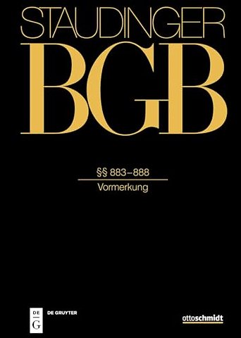 Buch 3 §§ 883-888 (Vormerkung)