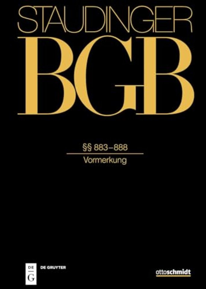 Buch 3 §§ 883-888 (Vormerkung)