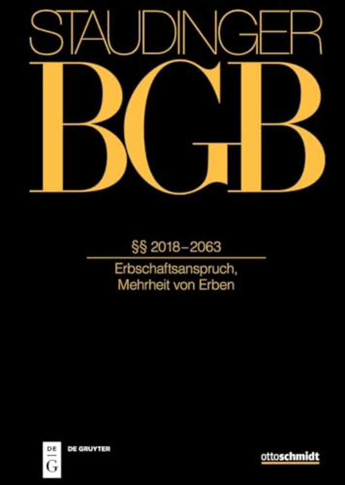 §§ 2018–2063 – (Erbschaftsanspruch, Mehrheit von Erben)