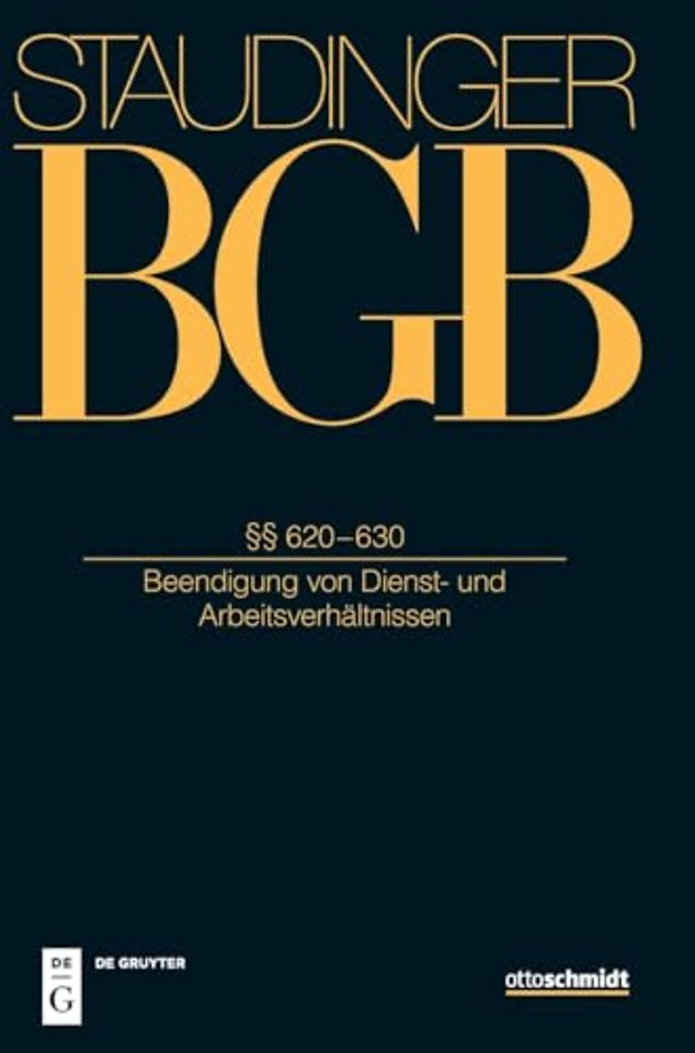 §§ 620–630 – (Beendigung von Dienst– und Arbeitsverhältnissen)