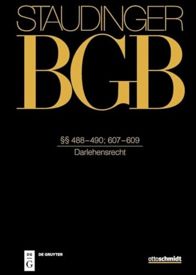 §§ 488–490; 607–609 – (Darlehensrecht)