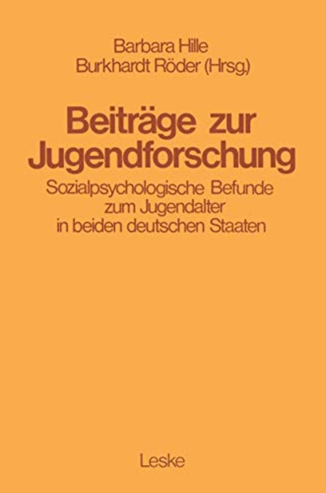 Beiträge zur Jugendforschung