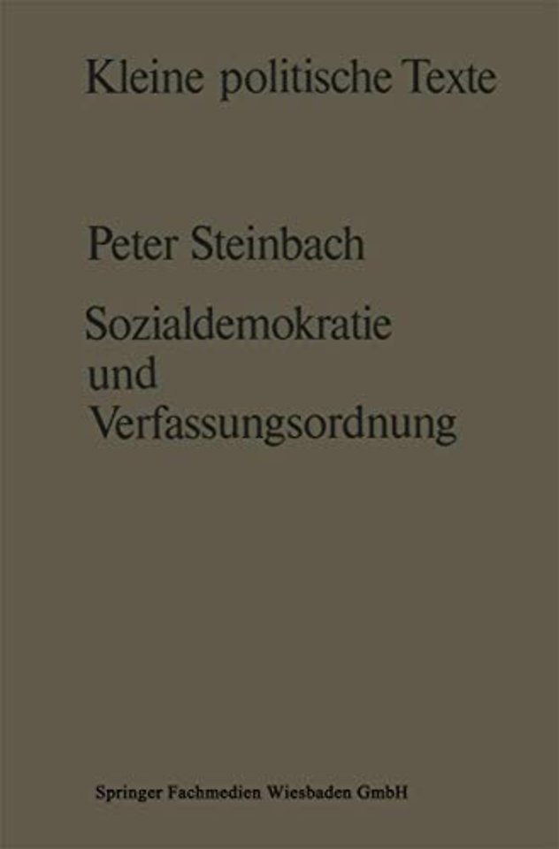 Sozialdemokratie und Verfassungsverständnis