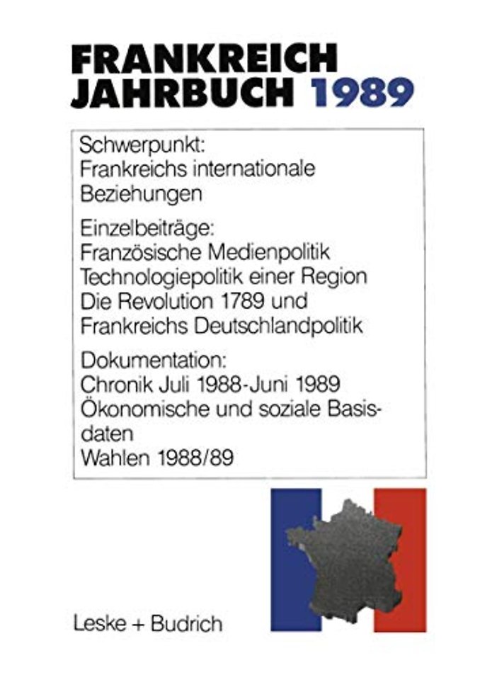 Frankreich-Jahrbuch 1989