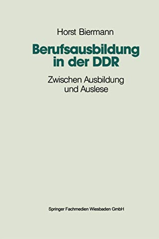 Berufsausbildung in der DDR