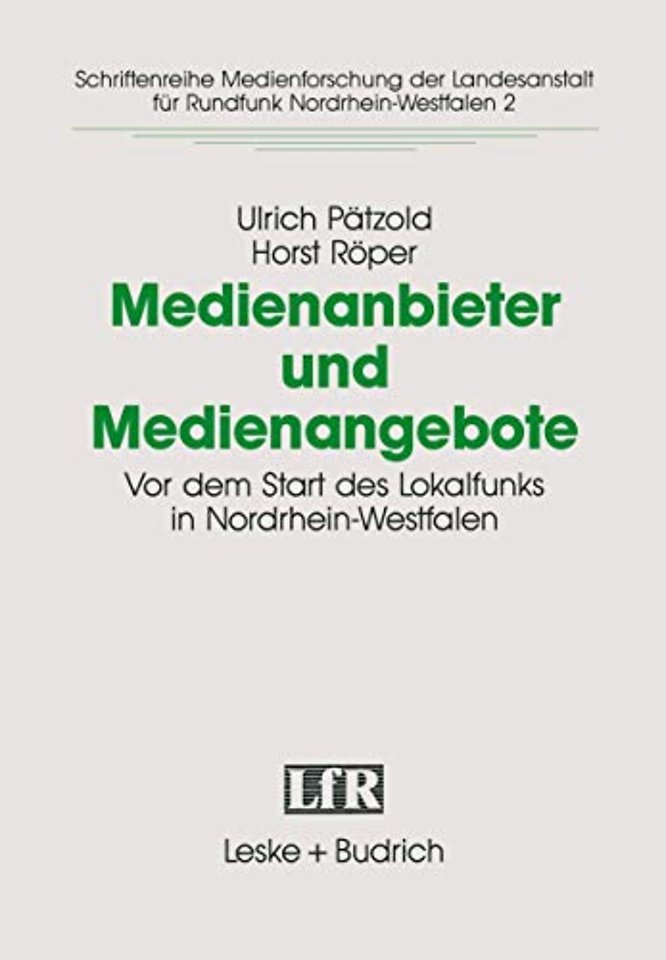 Medienanbieter und Medienangebote