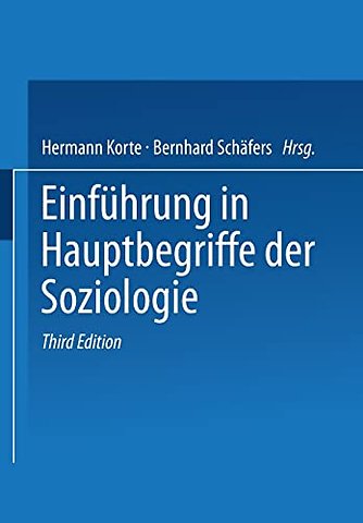 Einfuhrung in Hauptbegriffe der Soziologie