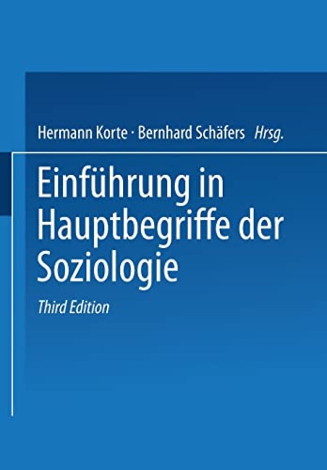 Einfuhrung in Hauptbegriffe der Soziologie