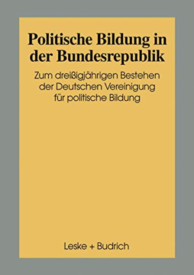 Politische Bildung in der Bundesrepublik