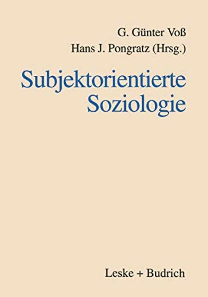 Subjektorientierte Soziologie