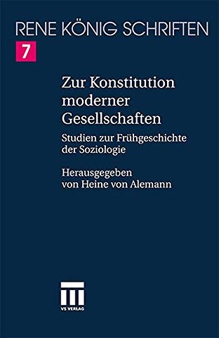 Zur Konstitution moderner Gesellschaften