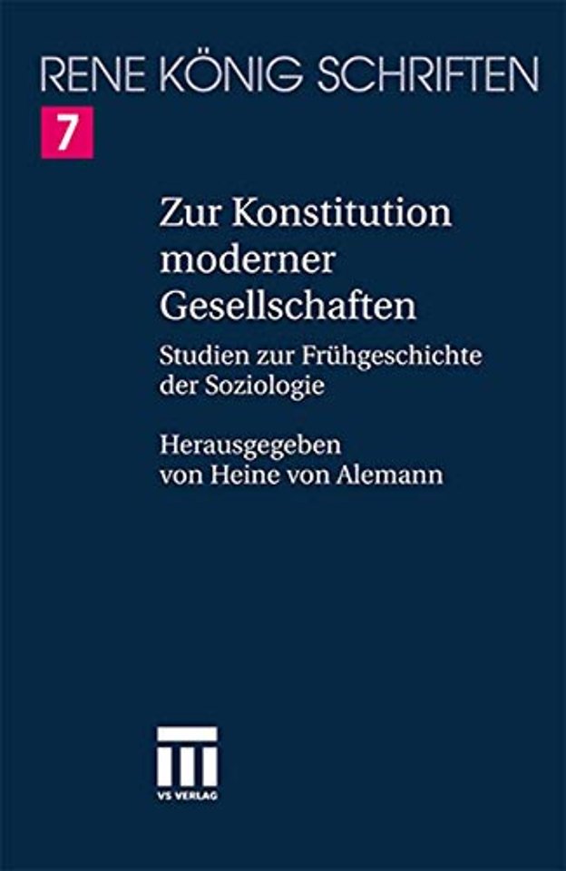 Zur Konstitution moderner Gesellschaften