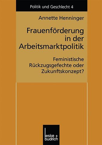Frauenförderung in der Arbeitsmarktpolitik