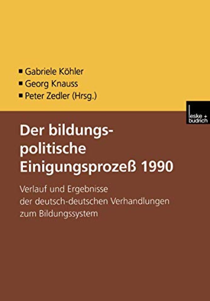 Der bildungspolitische Einigungsprozess 1990