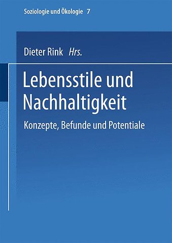 Lebensstile und Nachhaltigkeit