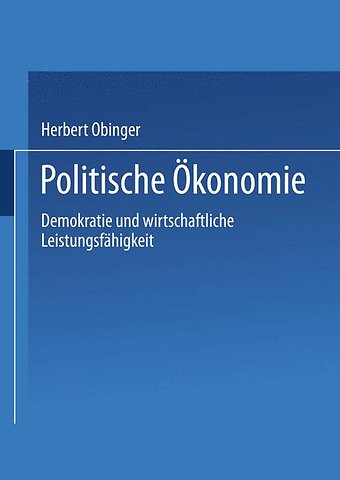 Politische Ökonomie