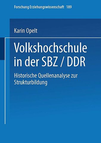 Volkshochschule in der SBZ/DDR