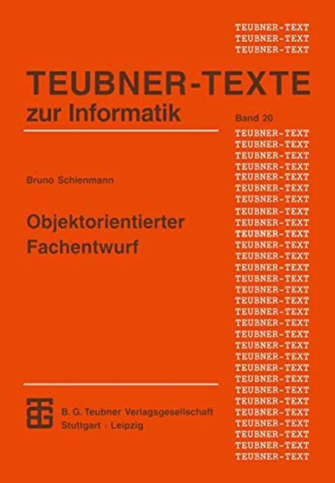 Objektorientierter Fachentwurf